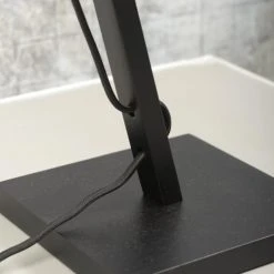 Good & Mojo Lampes à Poser Lampe De Table Bambou Noir/lin H46cm -Luminaires Ventes lampe de table bambou noir lin h46cm 11