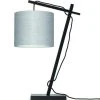 Good & Mojo Lampes à Poser Lampe De Table Bambou Noir/lin H46cm -Luminaires Ventes lampe de table bambou noir lin h46cm 18
