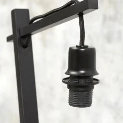 Good & Mojo Lampes à Poser Lampe De Table Bambou Noir/lin H46cm -Luminaires Ventes lampe de table bambou noir lin h46cm 26