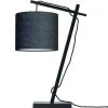Good & Mojo Lampes à Poser Lampe De Table Bambou Noir/lin H46cm -Luminaires Ventes lampe de table bambou noir lin h46cm 6