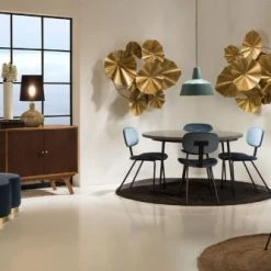 Thai Natura Lampes à Poser Lampe De Table Design Couleur Dorée -Luminaires Ventes lampe de table design couleur doree 1