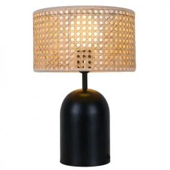 Keria Lampes à Poser Lampe De Table En Canage Naturel