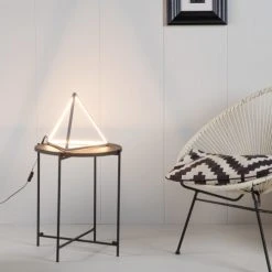 Keria Lampes à Poser Lampe De Table En Métal Gris -Luminaires Ventes lampe de table en metal gris 7