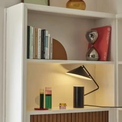 Hubsch Lampes à Poser Lampe De Table En Métal Noir -Luminaires Ventes lampe de table en metal noir 12