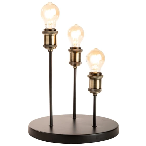 Sampa Helios Lampes à Poser Lampe De Table En Métal Noir 3 Sampa Helios Lampes à Poser Lampe De Table En Métal Noir