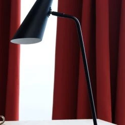 Dyberg Larsen Lampes à Poser Lampe De Table En Métal Noir Mat , H 55 Cm D 22 Cm -Luminaires Ventes lampe de table en metal noir mat h 55 cm d 22 cm 2