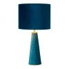 Lampea Lampes à Poser Lampe De Table En Métal Turquoise 47 Cm -Luminaires Ventes lampe de table en metal turquoise 47 cm