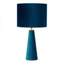 Lampea Lampes à Poser Lampe De Table En Métal Turquoise 47 Cm -Luminaires Ventes lampe de table en metal turquoise 47 cm 2