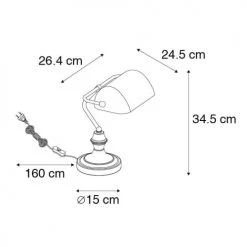 QAZQA Lampes à Poser Lampe De Table En Verre Doré/laiton -Luminaires Ventes lampe de table en verre dore laiton 2