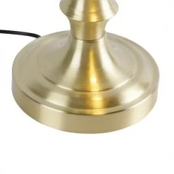 QAZQA Lampes à Poser Lampe De Table En Verre Doré/laiton -Luminaires Ventes lampe de table en verre dore laiton 5