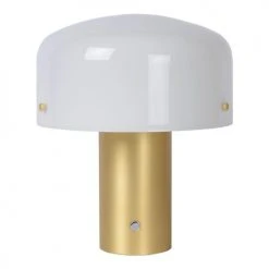 Lampea Lampes à Poser Lampe De Table En Verre Or Mat 35 Cm -Luminaires Ventes lampe de table en verre or mat 35 cm 2