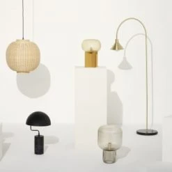 Hubsch Lampes à Poser Lampe De Table En Verre Vert -Luminaires Ventes lampe de table en verre vert 3