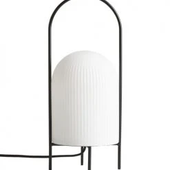 WOUD Lampes à Poser Lampe De Table Ghost Métal Noir 15x38x15 Cm