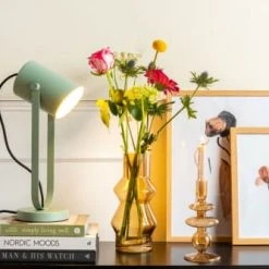 Present Time Lampes à Poser Lampe De Table Gris Rose H41,5cm -Luminaires Ventes lampe de table gris rose h41 5cm 2