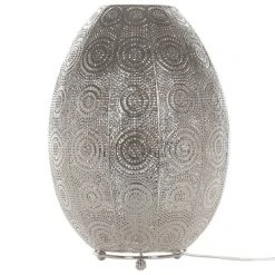 Beliani Lampes à Poser Lampe De Table Métallique