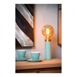 Lampea Lampes à Poser Lampe De Table Vintage En Métal Turquoise Ø 6 Cm -Luminaires Ventes lampe de table vintage en metal turquoise oe 6 cm 3