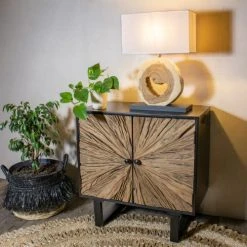 Now’s Home Lampes à Poser Lampe En Bois Naturel Avec Abat-jour Ivoire H57cm -Luminaires Ventes lampe en bois naturel avec abat jour ivoire h57cm 2