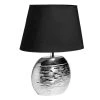 Maisons Du Monde Lampes à Poser Lampe En Céramique Argentée Abat-jour Noir -Luminaires Ventes lampe en ceramique argentee abat jour noir 1000 5 40 137144 1