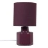 Maisons Du Monde Lampes à Poser Lampe En Céramique Et Abat-jour En Coton Violet Aubergine - Lot De 2 -Luminaires Ventes lampe en ceramique et abat jour en coton violet aubergine 1000 16 1 223328 1