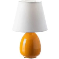 Unimasa Lampes à Poser Lampe En Céramique Parme 24.5 Cm -Luminaires Ventes lampe en ceramique orange 24 5 cm