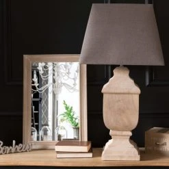 Maisons Du Monde Lampes à Poser Lampe En Manguier Et Abat-jour Gris Anthracite -Luminaires Ventes lampe en manguier et abat jour gris anthracite 1000 5 31 177315 7