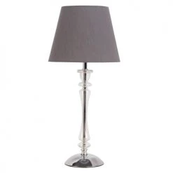 Maisons Du Monde Lampes à Poser Lampe En Métal Abat-jour Gris
