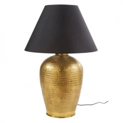 Maisons Du Monde Lampes à Poser Lampe En Métal Bronze Et Abat-jour Noir