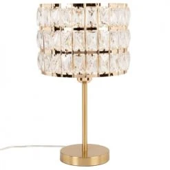 Maisons Du Monde Lampes à Poser Lampe En Métal Doré Et Abat-jour En Acrylique