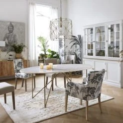 Maisons Du Monde Lampes à Poser Lampe En Métal Doré Et Coton Blanc -Luminaires Ventes lampe en metal dore et coton blanc 1000 3 40 165311 9