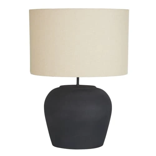 Maisons Du Monde Lampes à Poser Lampe En Métal Noir Et Abat-jour En Lin H69 3 Maisons Du Monde Lampes à Poser Lampe En Métal Noir Et Abat-jour En Lin H69