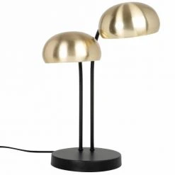 Maisons Du Monde Lampes à Poser Lampe En Métal Noir Et Doré