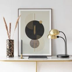 Maisons Du Monde Lampes à Poser Lampe En Métal Noir Et Doré -Luminaires Ventes lampe en metal noir et dore 1000 12 18 223919 3