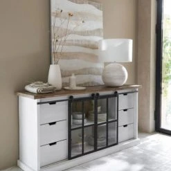 Maisons Du Monde Lampes à Poser Lampe En Rotin Tressé Et Abat-jour En Coton Blanc -Luminaires Ventes lampe en rotin tresse et abat jour en coton blanc 1000 11 24 221793 2