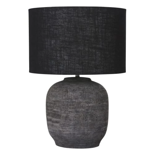 Maisons Du Monde Lampes à Poser Lampe En Terre Cuite Noire Et Abat-jour En Jute Teinté Noir H65 3 Maisons Du Monde Lampes à Poser Lampe En Terre Cuite Noire Et Abat-jour En Jute Teinté Noir H65