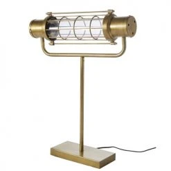 Maisons Du Monde Lampes à Poser Lampe Indus En Métal Doré Effet Vieilli