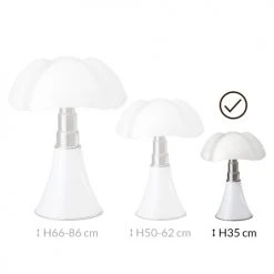 Martinelli Luce Lampes à Poser Lampe LED Blanche Avec Variateur H35cm 12 Martinelli Luce Lampes à Poser Lampe LED Blanche Avec Variateur H35cm -Luminaires Ventes lampe led blanche avec variateur h35cm 4