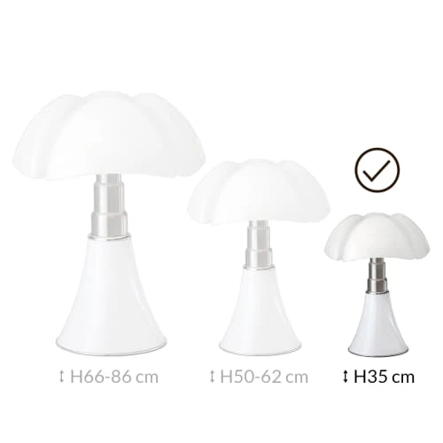 Martinelli Luce Lampes à Poser Lampe LED Blanche Avec Variateur H35cm 7 Martinelli Luce Lampes à Poser Lampe LED Blanche Avec Variateur H35cm – Image 5