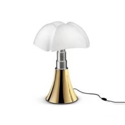 Martinelli Luce Lampes à Poser Lampe LED Argentée Avec Variateur H35cm -Luminaires Ventes lampe led doree avec variateur h35cm 1