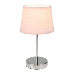 Decoratie Lampes à Poser Lampe Métal Abat-jour Ajouré Cœur Rose -Luminaires Ventes lampe metal abat jour ajoure coeur rose 2
