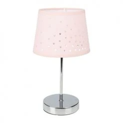 Decoratie Lampes à Poser Lampe Métal Abat-jour Ajouré Cœur Rose