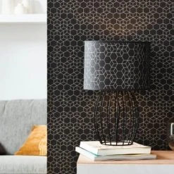 Brilliant Lampes à Poser Lampe Métal Noir H37,5cm -Luminaires Ventes lampe metal noir h37 5cm 1