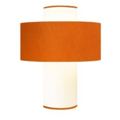 Abat-jours Lampes à Poser Lampe Chocolat D 35cm -Luminaires Ventes lampe orange d 35 cm 3