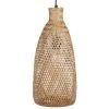 Beliani Suspensions Lampe Suspendue En Bambou Naturel -Luminaires Ventes lampe suspendue en bambou naturel