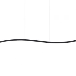 Beliani Suspensions Lampe Suspendue LED 120 Cm Noir