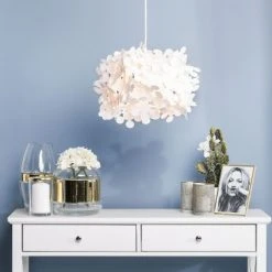 Beliani Suspensions Lampe Suspension Blanc -Luminaires Ventes lampe suspension blanc 1