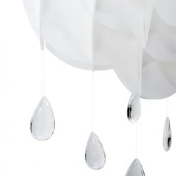 Beliani Suspensions Lampe Suspension Blanche -Luminaires Ventes lampe suspension blanche 2