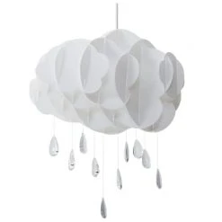 Beliani Suspensions Lampe Suspension Blanche