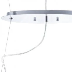 Beliani Suspensions Lampe Suspension Chromé Et Cristal -Luminaires Ventes lampe suspension chrome et cristal 4