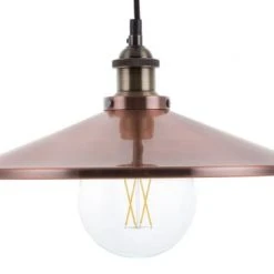 Beliani Suspensions Lampe Suspension Cuivré