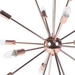 Beliani Suspensions Lampe Suspension Cuivrée -Luminaires Ventes lampe suspension cuivree 2